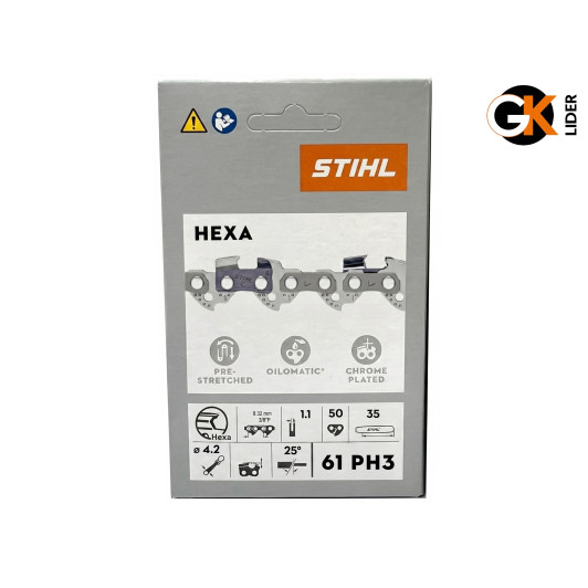 Цепь Stihl 61 PH3 HEXA, 35 см, 1.1 мм, 50 зв.
